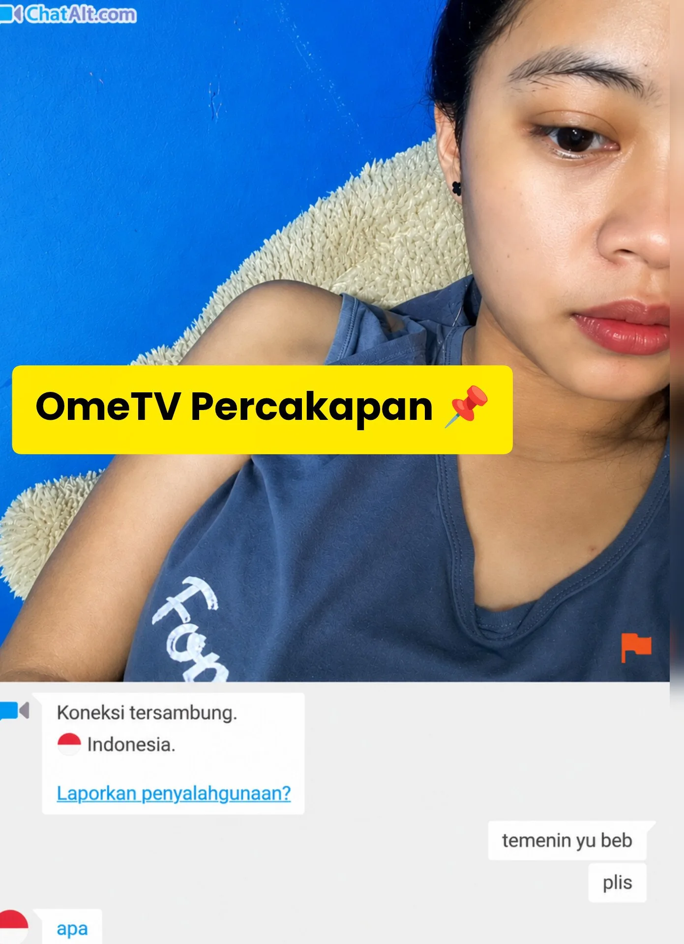 abg bertengtop biru